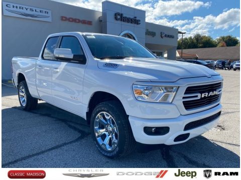 Bright White Ram 1500 Big Horn Quad Cab 4x4.  Click to enlarge.