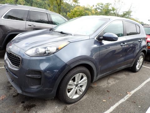 Pacific Blue Kia Sportage LX.  Click to enlarge.