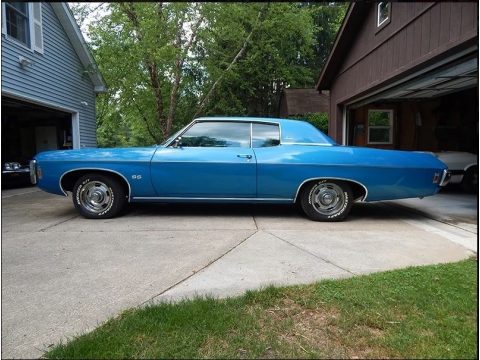 LeMans Blue Chevrolet Impala SS Sport Coupe.  Click to enlarge.