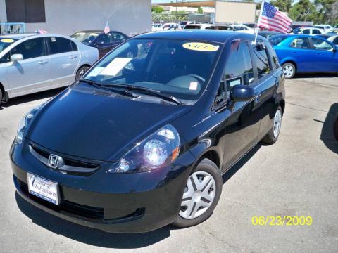 Nighthawk Black Pearl Honda Fit Hatchback.  Click to enlarge.