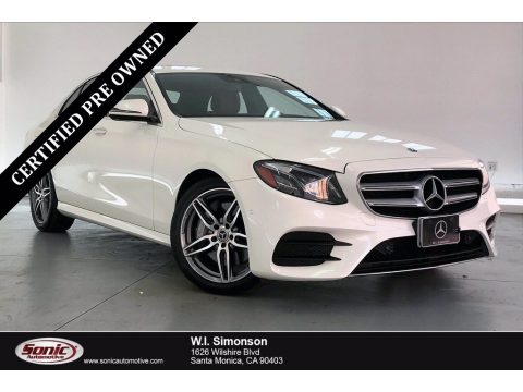 designo Diamond White Metallic Mercedes-Benz E 300 Sedan.  Click to enlarge.