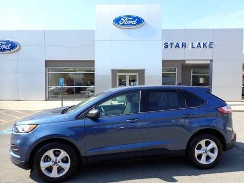 Blue Metallic Ford Edge SE AWD.  Click to enlarge.