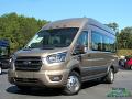 Front 3/4 View of 2020 Ford Transit Passenger Wagon XLT 350 HR Extended #1
