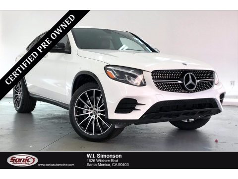 Polar White Mercedes-Benz GLC 300 4Matic Coupe.  Click to enlarge.