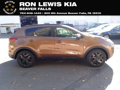 Burnished Copper Kia Sportage S AWD.  Click to enlarge.