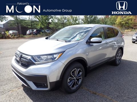 Lunar Silver Metallic Honda CR-V EX AWD.  Click to enlarge.