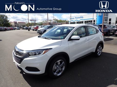 Platinum White Pearl Honda HR-V LX AWD.  Click to enlarge.