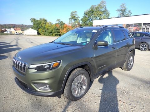 Olive Green Pearl Jeep Cherokee Latitude Lux 4x4.  Click to enlarge.