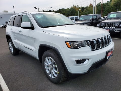 Bright White Jeep Grand Cherokee Laredo 4x4.  Click to enlarge.