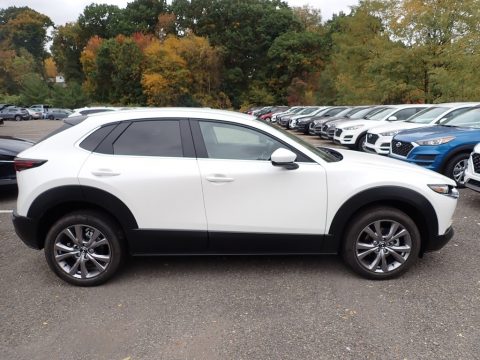 Snowflake White Pearl Mica Mazda CX-30 Select AWD.  Click to enlarge.