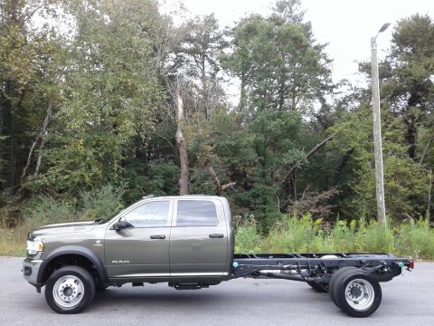 Olive Green Pearl Ram 5500 Tradesman Crew Cab 4x4 Chassis.  Click to enlarge.