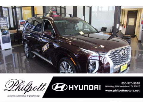 Sierra Burgundy Hyundai Palisade Limited AWD.  Click to enlarge.