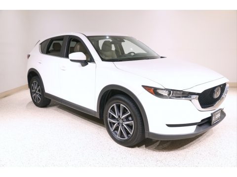 Snowflake White Pearl Mica Mazda CX-5 Touring AWD.  Click to enlarge.