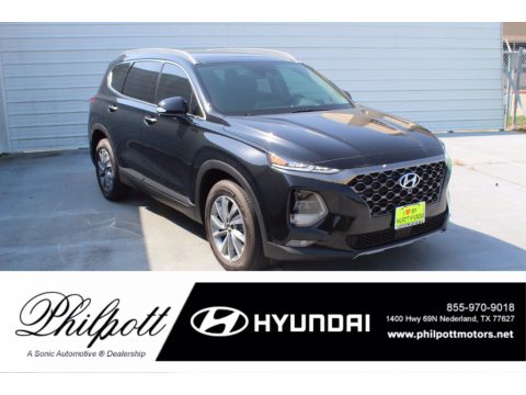 Twilight Black Hyundai Santa Fe Limited.  Click to enlarge.