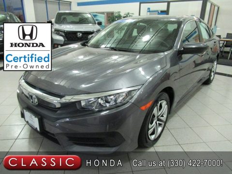 Modern Steel Metallic Honda Civic LX Sedan.  Click to enlarge.