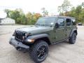 Front 3/4 View of 2021 Jeep Wrangler Unlimited Willys 4x4 #1