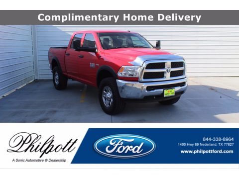 Flame Red Ram 2500 Tradesman Crew Cab 4x4.  Click to enlarge.