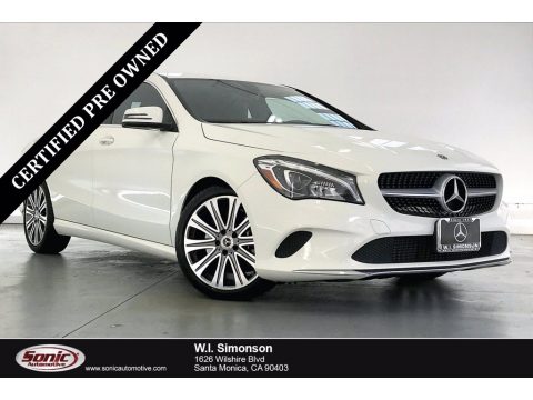 Cirrus White Mercedes-Benz CLA 250 Coupe.  Click to enlarge.