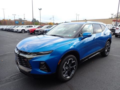 Bright Blue Metallic Chevrolet Blazer RS AWD.  Click to enlarge.