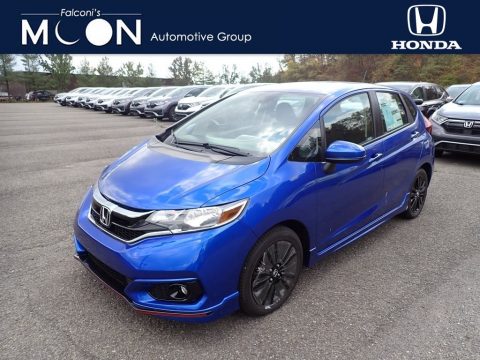 Aegean Blue Metallic Honda Fit Sport.  Click to enlarge.