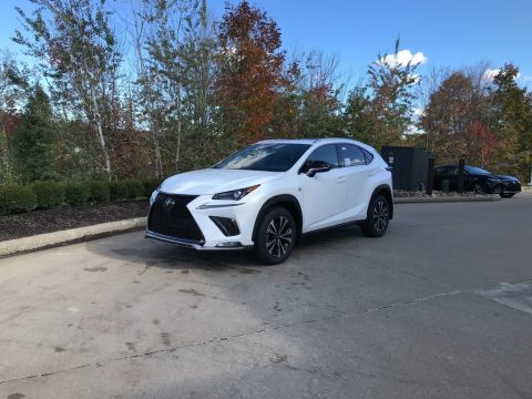 Ultra White Lexus NX 300 F Sport AWD.  Click to enlarge.