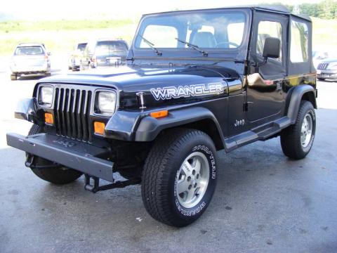 Black Jeep Wrangler S 4x4.  Click to enlarge.
