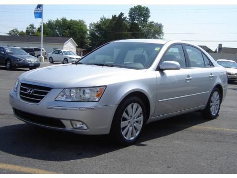 Bright Silver Hyundai Sonata Limited V6.  Click to enlarge.