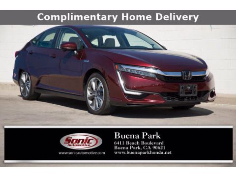 Crimson Pearl Honda Clarity Touring Plug In Hybrid.  Click to enlarge.