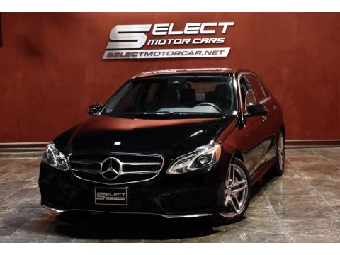 Black Mercedes-Benz E 550 4Matic Sedan.  Click to enlarge.