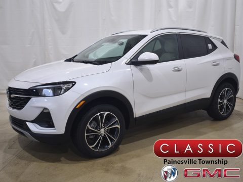 White Frost Tricoat Buick Encore GX Select AWD.  Click to enlarge.