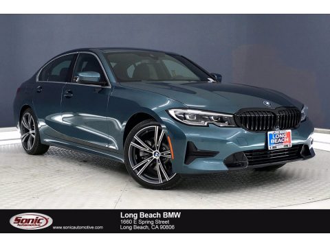 Blue Ridge Mountain Metallic BMW 3 Series 330i Sedan.  Click to enlarge.