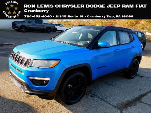 Laser Blue Pearl Jeep Compass Altitude 4x4.  Click to enlarge.