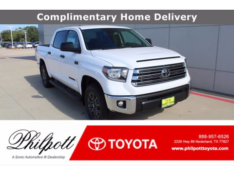 Super White Toyota Tundra SR5 CrewMax 4x4.  Click to enlarge.