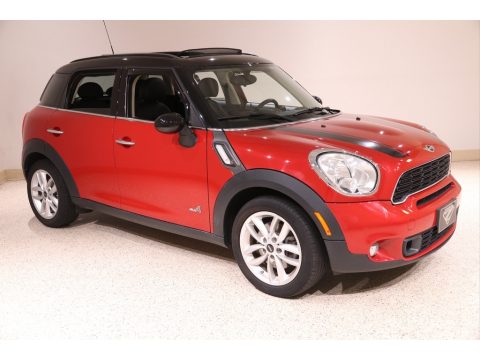 Blazing Red Metallic Mini Cooper S Countryman All4 AWD.  Click to enlarge.