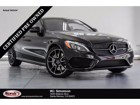 Black Mercedes-Benz C 43 AMG 4Matic Coupe.  Click to enlarge.