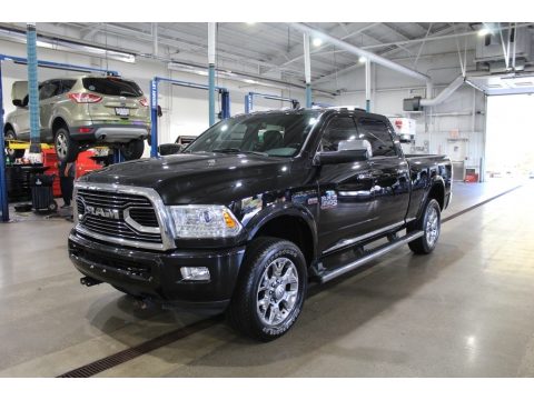 Brilliant Black Crystal Pearl Ram 3500 Limited Crew Cab 4x4.  Click to enlarge.