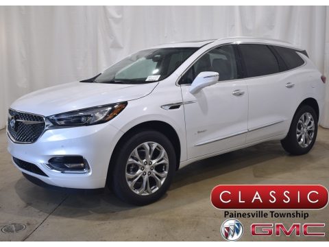 White Frost Tricoat Buick Enclave Avenir.  Click to enlarge.