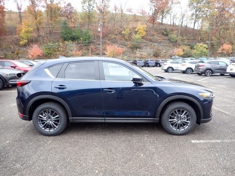 Deep Crystal Blue Mica Mazda CX-5 Touring AWD.  Click to enlarge.