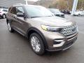 Front 3/4 View of 2021 Ford Explorer Limited 4WD #3