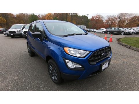 Lightning Blue Metallic Ford EcoSport S 4WD.  Click to enlarge.