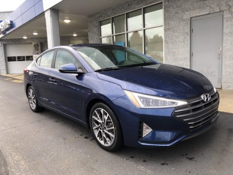 Lakeside Blue Hyundai Elantra Value Edition.  Click to enlarge.