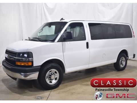 Summit White Chevrolet Express 2500 Passenger LT.  Click to enlarge.