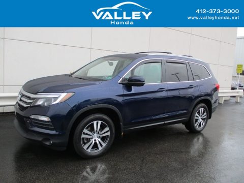 Obsidian Blue Pearl Honda Pilot EX-L AWD.  Click to enlarge.