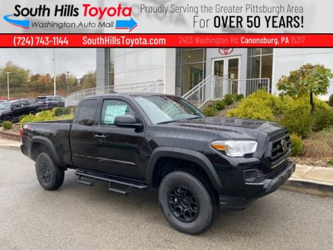 Midnight Black Metallic Toyota Tacoma SR Access Cab 4x4.  Click to enlarge.