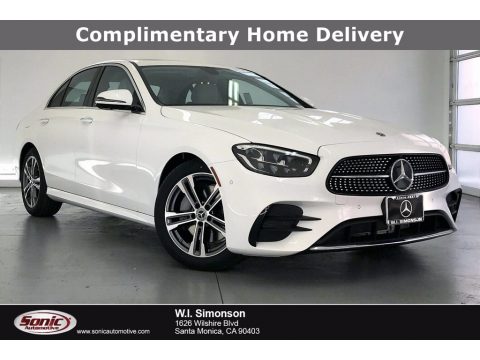 Polar White Mercedes-Benz E 350 Sedan.  Click to enlarge.