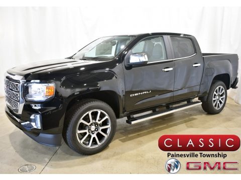 Onyx Black GMC Canyon Denali Crew Cab 4WD.  Click to enlarge.