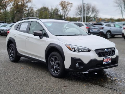 Crystal White Pearl Subaru Crosstrek Sport.  Click to enlarge.