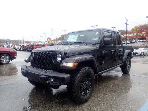 Black Jeep Gladiator Sport 4x4.  Click to enlarge.