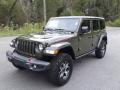 Front 3/4 View of 2021 Jeep Wrangler Unlimited Rubicon 4x4 #2
