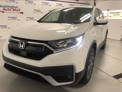 Platinum White Pearl Honda CR-V EX AWD.  Click to enlarge.
